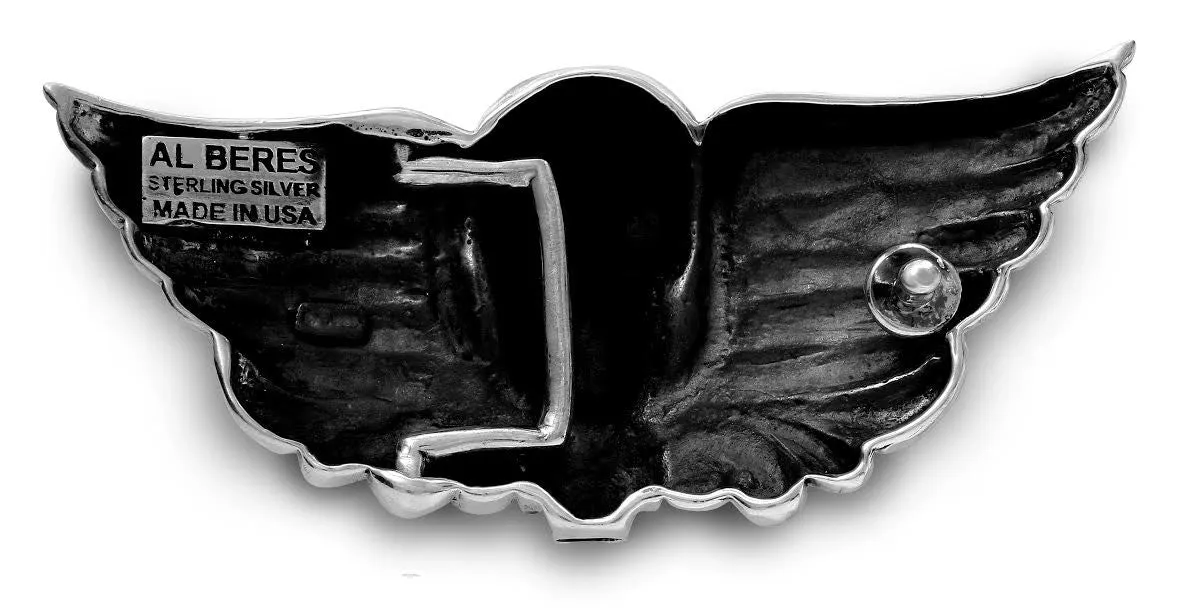 1½” SKULL HEAD "Buckle Only" in .925 Sterling Silver
