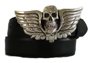 1½” SKULL HEAD "Buckle Only" in .925 Sterling Silver