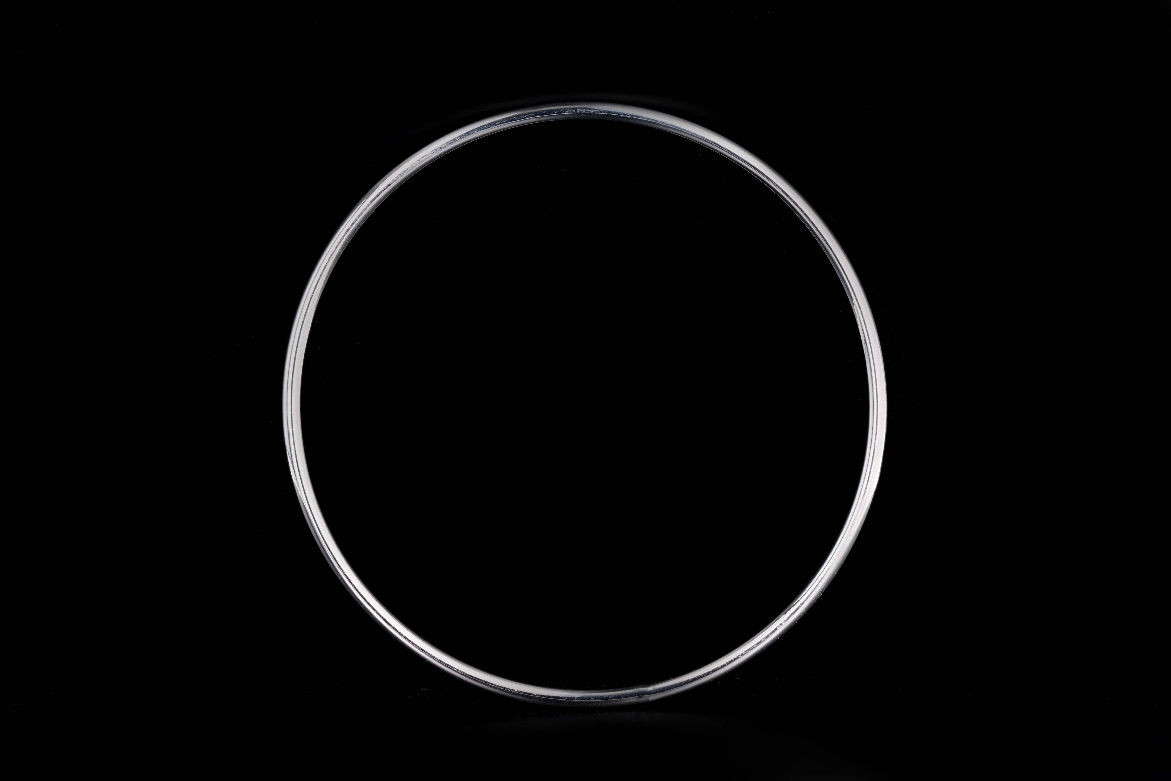 14K Gold Hollow Dainty Stackable Bangle