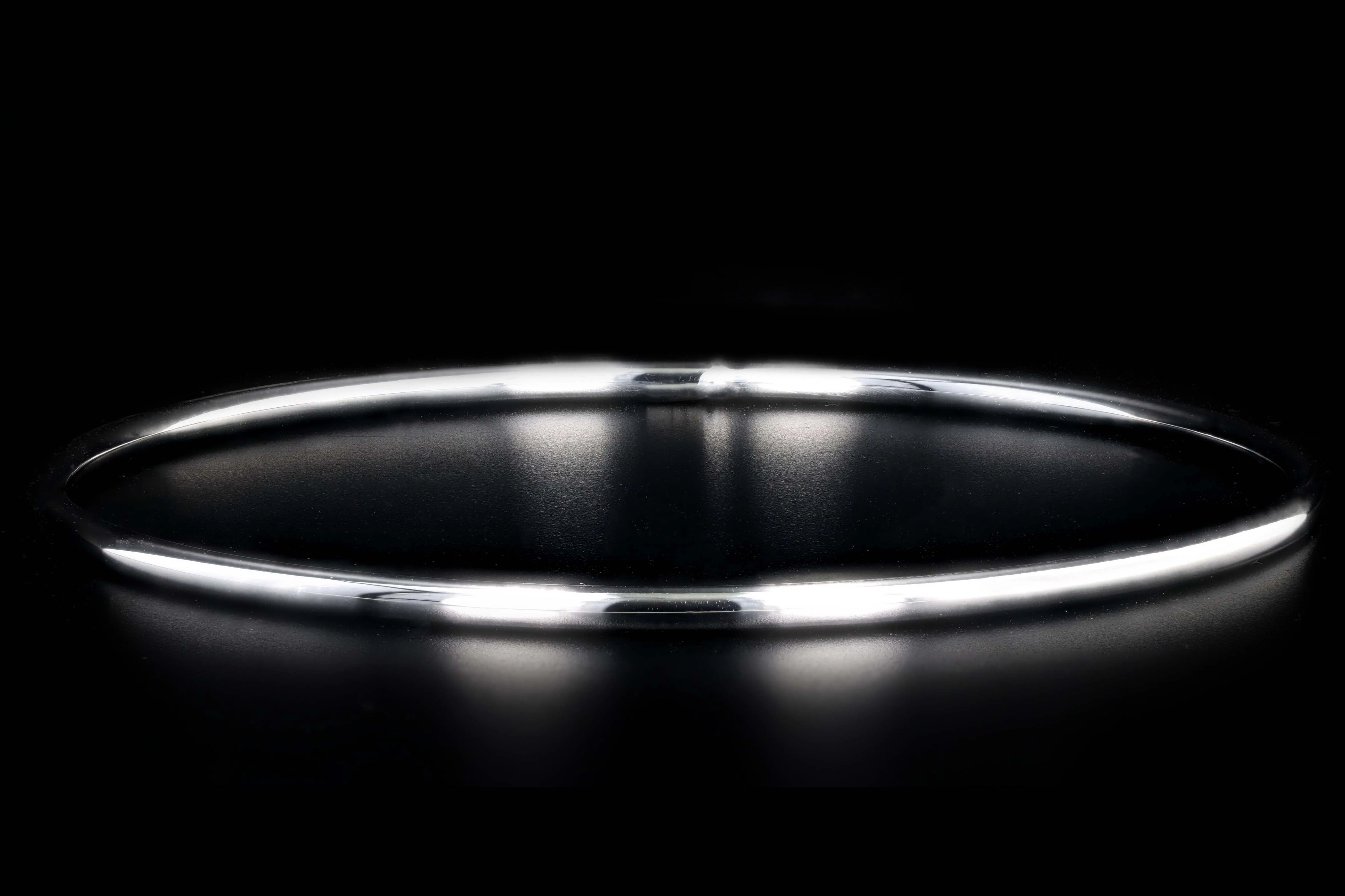 14K Gold Hollow Dainty Stackable Bangle