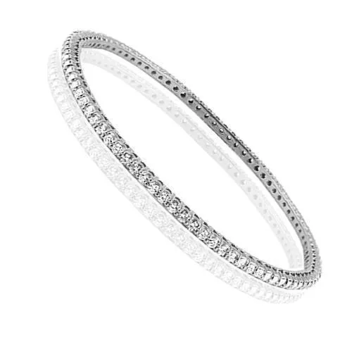 14K Three Tone Solid Gold Womens Diamond Bangle Bracelet Set 10.50 Ctw