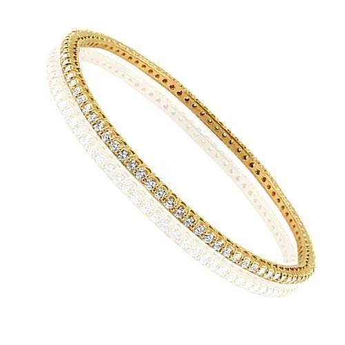 14K Three Tone Solid Gold Womens Diamond Bangle Bracelet Set 10.50 Ctw