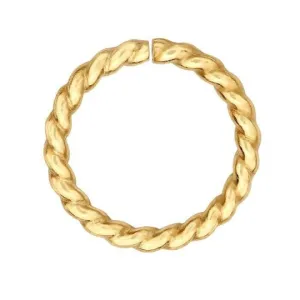 14KT Yellow Gold Twisted Rope Jump Ring 10.6mm