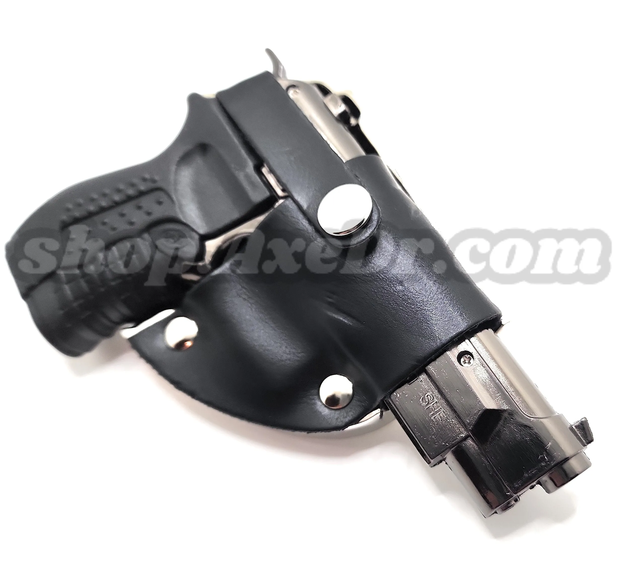 1911 Pistol Jet Lighter and Laser Belt Buckle