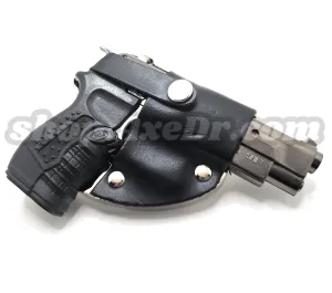 1911 Pistol Jet Lighter and Laser Belt Buckle