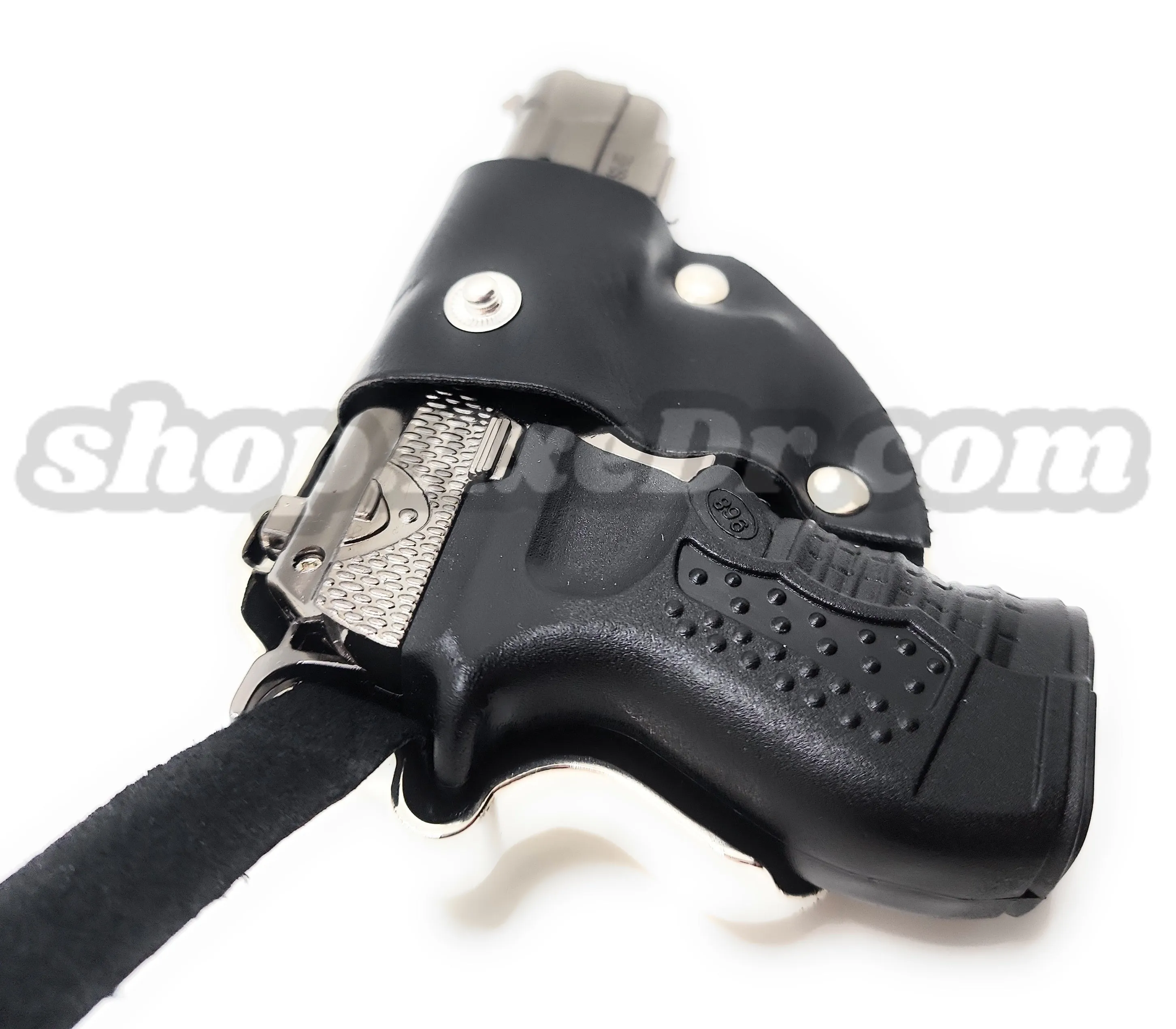 1911 Pistol Jet Lighter and Laser Belt Buckle