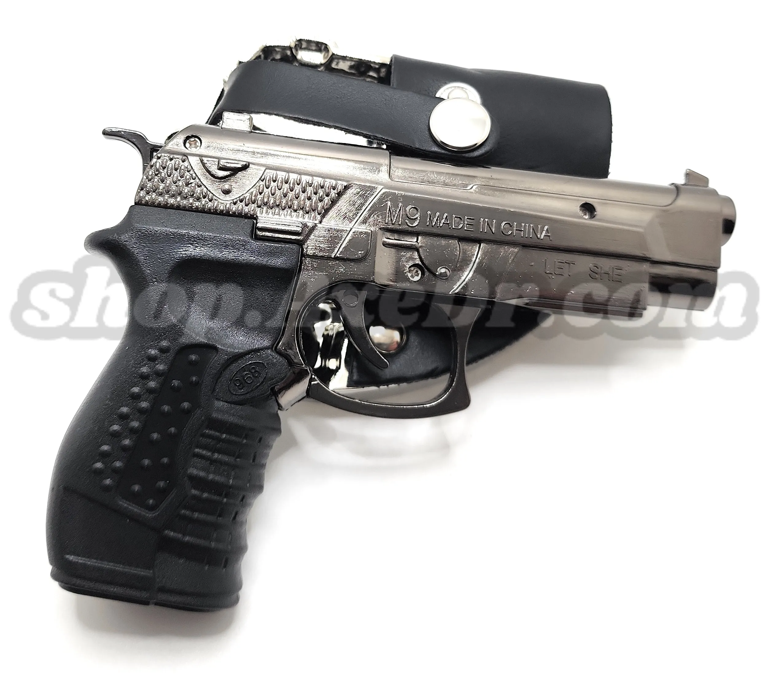 1911 Pistol Jet Lighter and Laser Belt Buckle