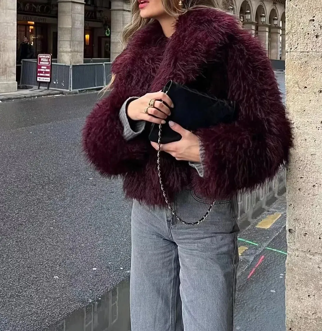 2024 New Autum Women's European and American Style Fashionable Casual Lapel Short Outwear Street Style High-end Loose Top