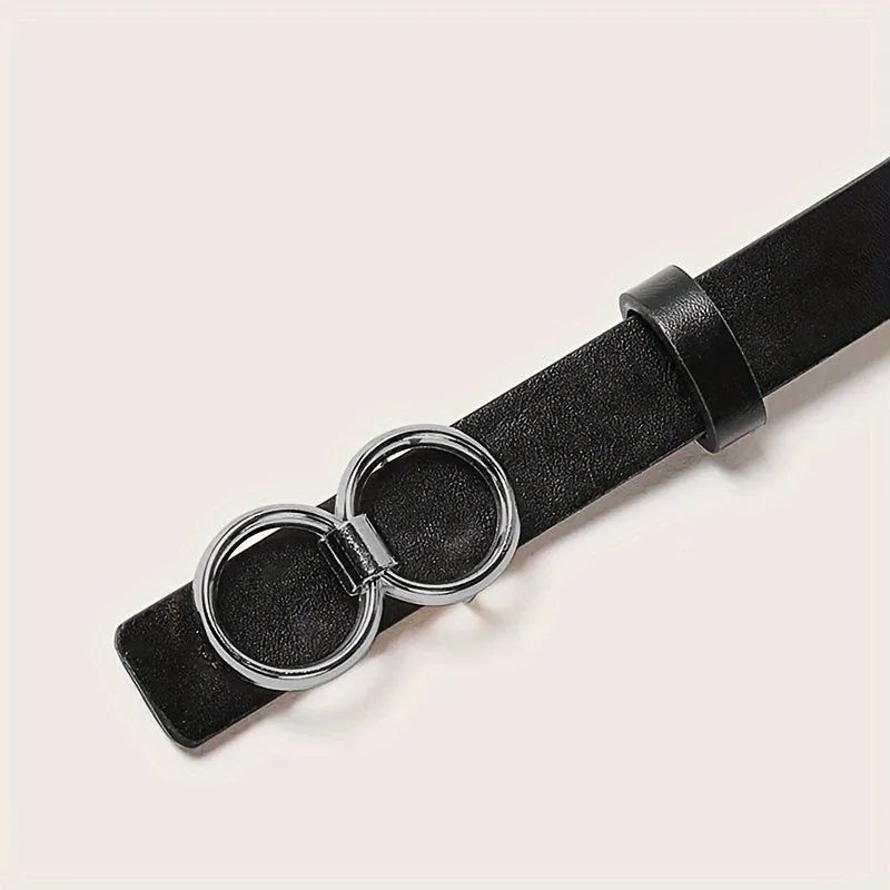 3pcs Women's Waist Belt Set Faux Leather Adjustable Khaki Combo Pack