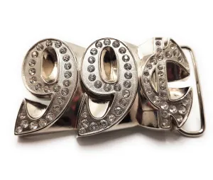 99¢ Rhinestone Belt Buckle Funny