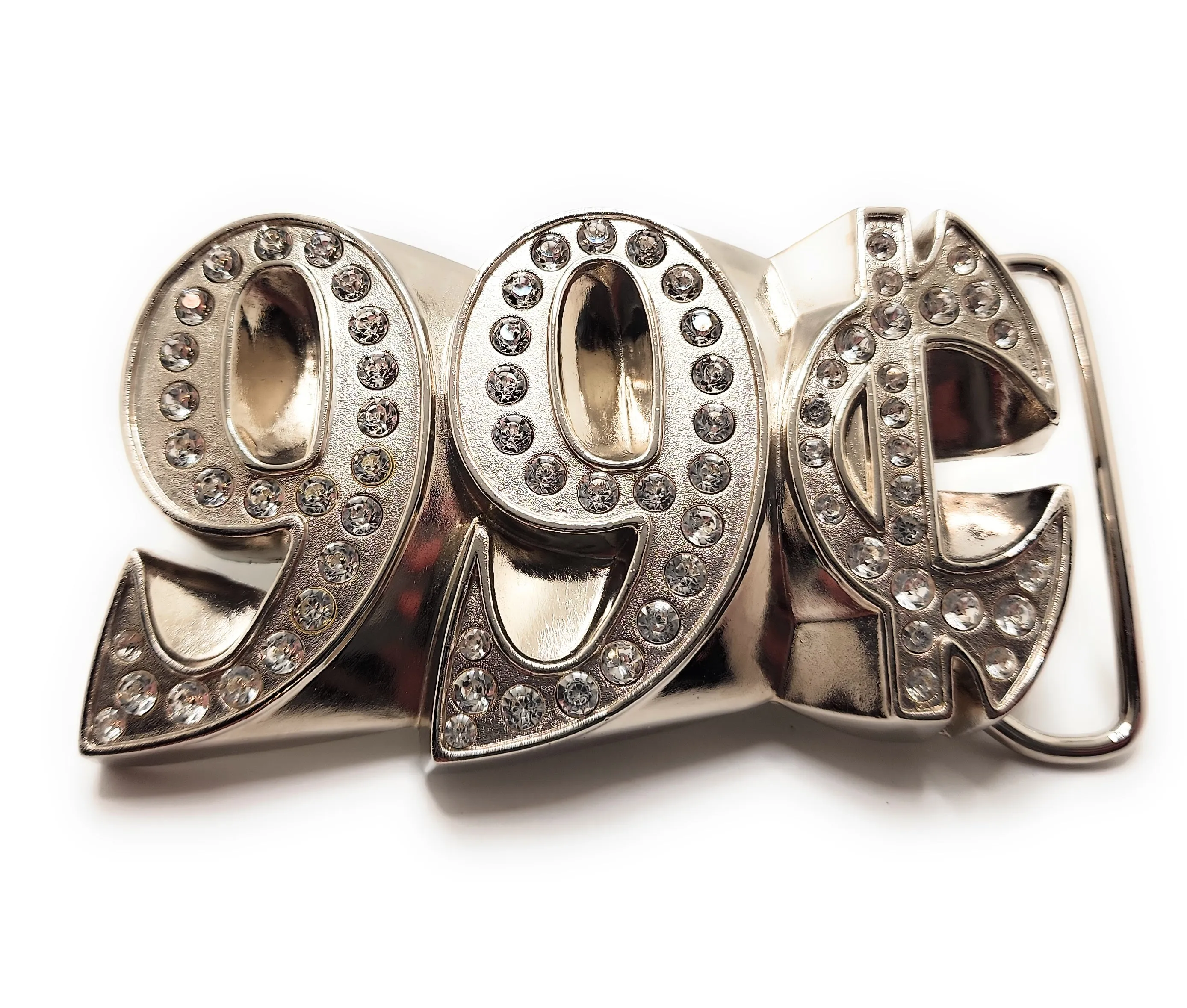 99¢ Rhinestone Belt Buckle Funny