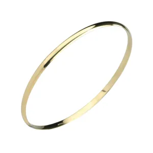 9ct Gold 3mm Solid Bangle Bracelet