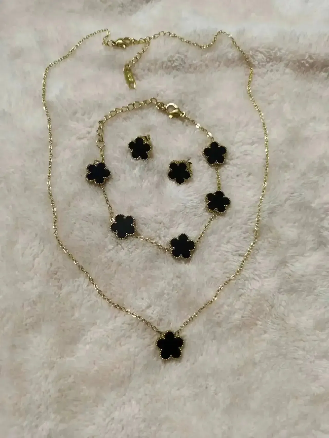 Adjustable Flower Jewelry Set