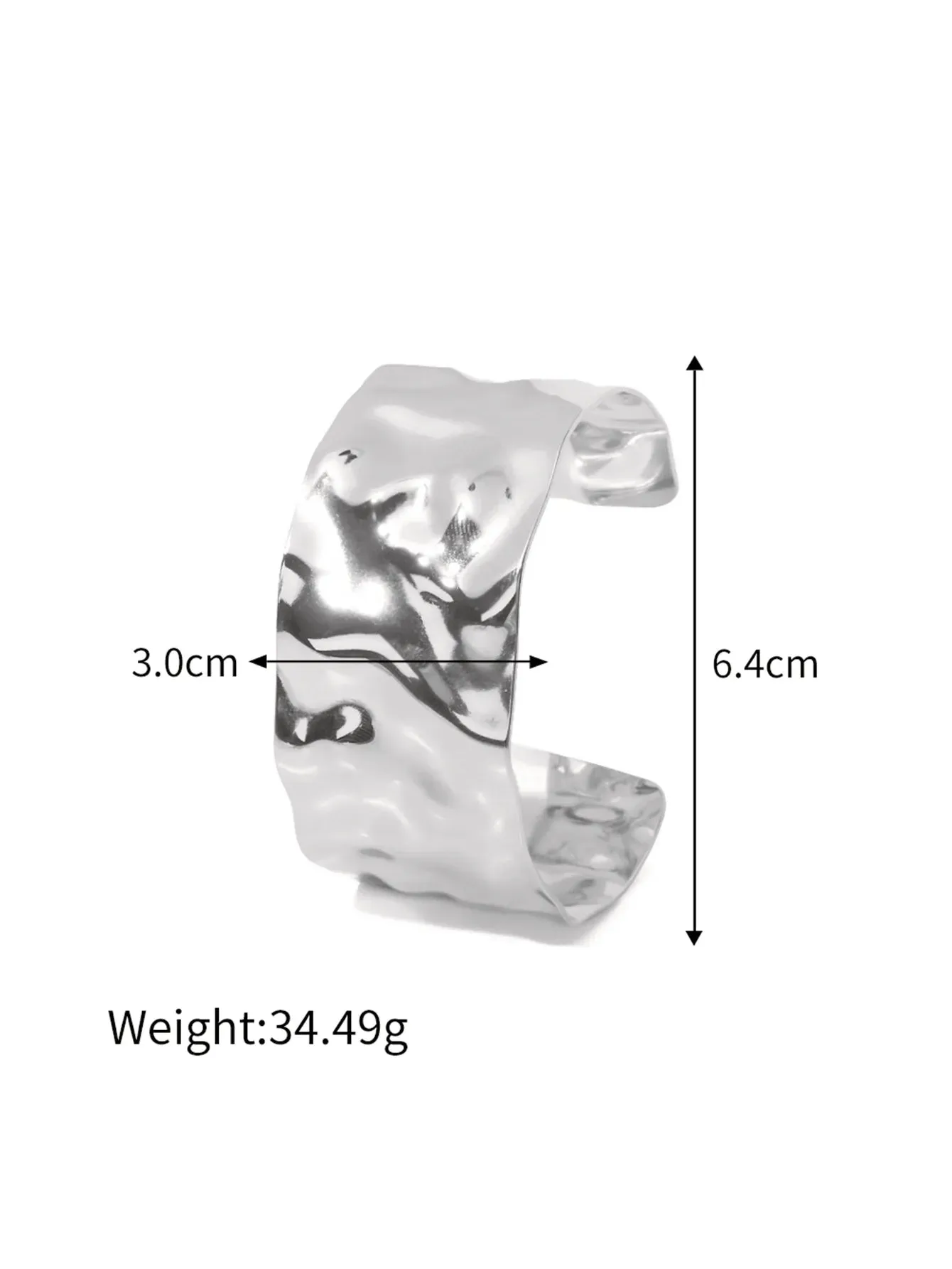 Adjustable Gold-Plated Cuff Bracelets for Women