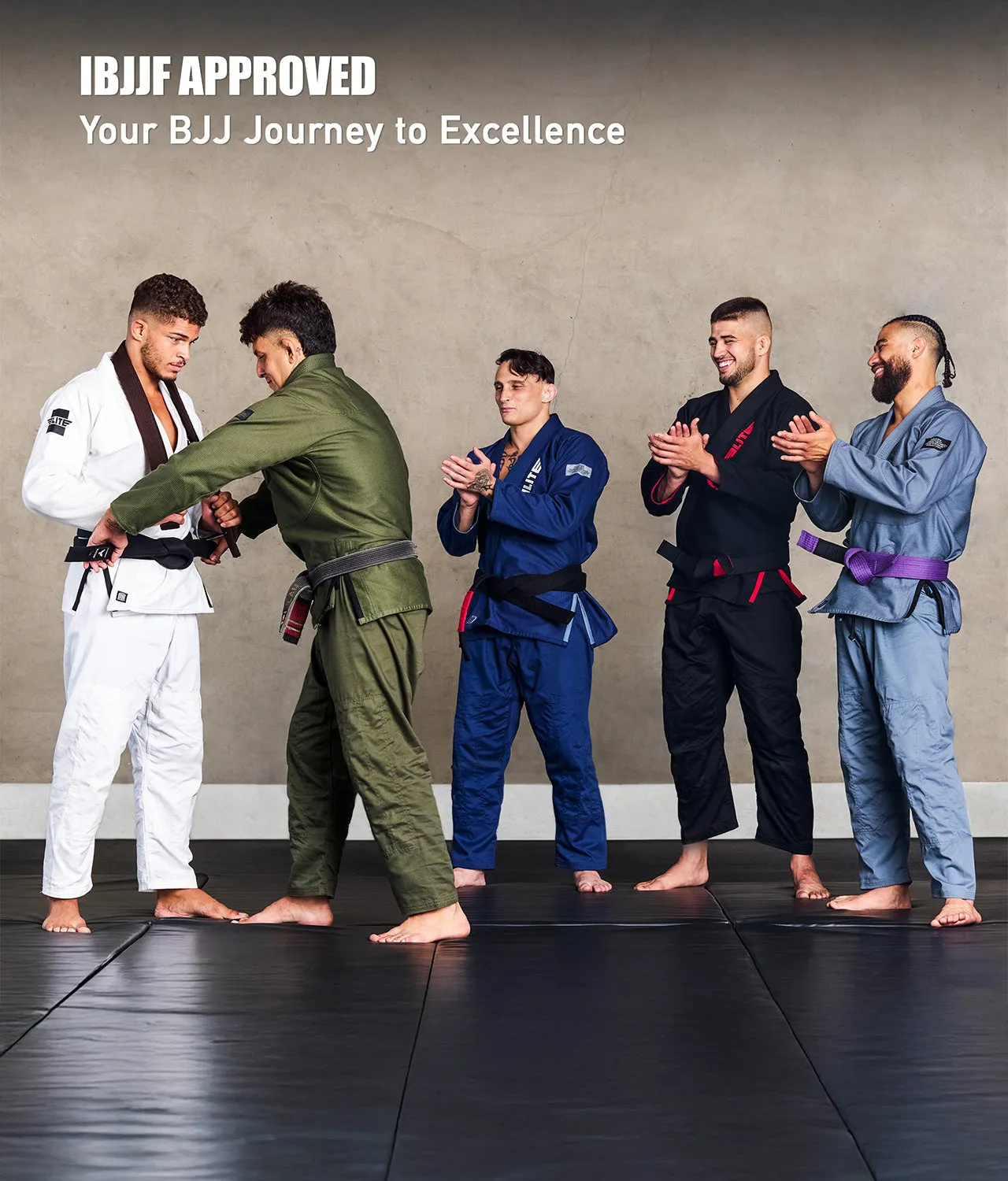 Adults' Brazilian Jiu Jitsu BJJ Black Belt