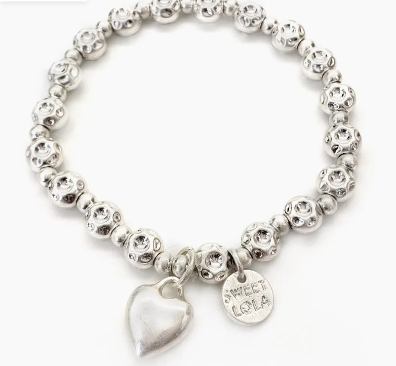 Agatha Silver Heart Bracelet