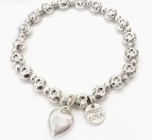 Agatha Silver Heart Bracelet