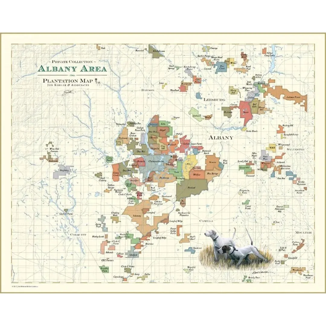 Albany Area Plantation Map