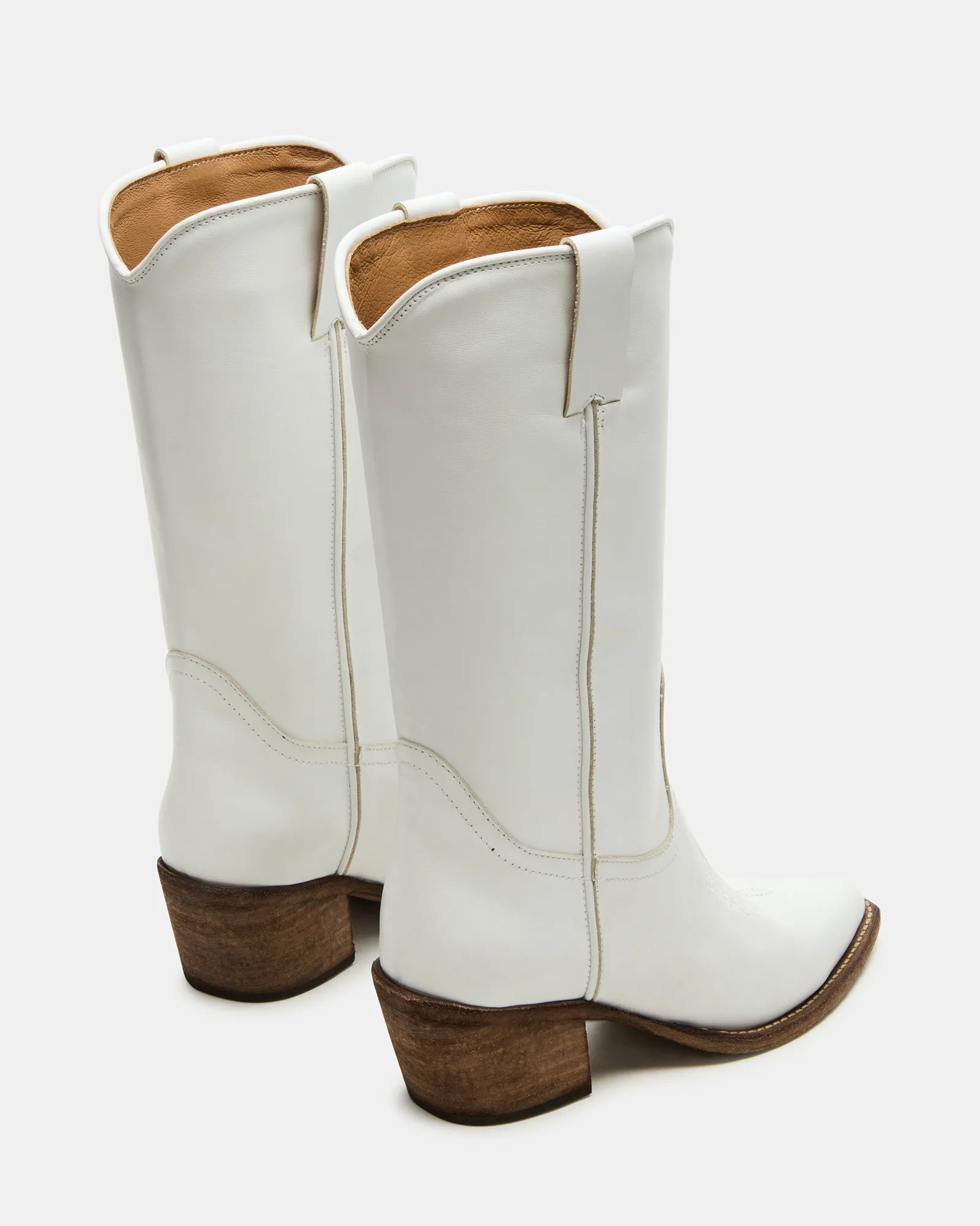 ALBANY WHITE LEATHER