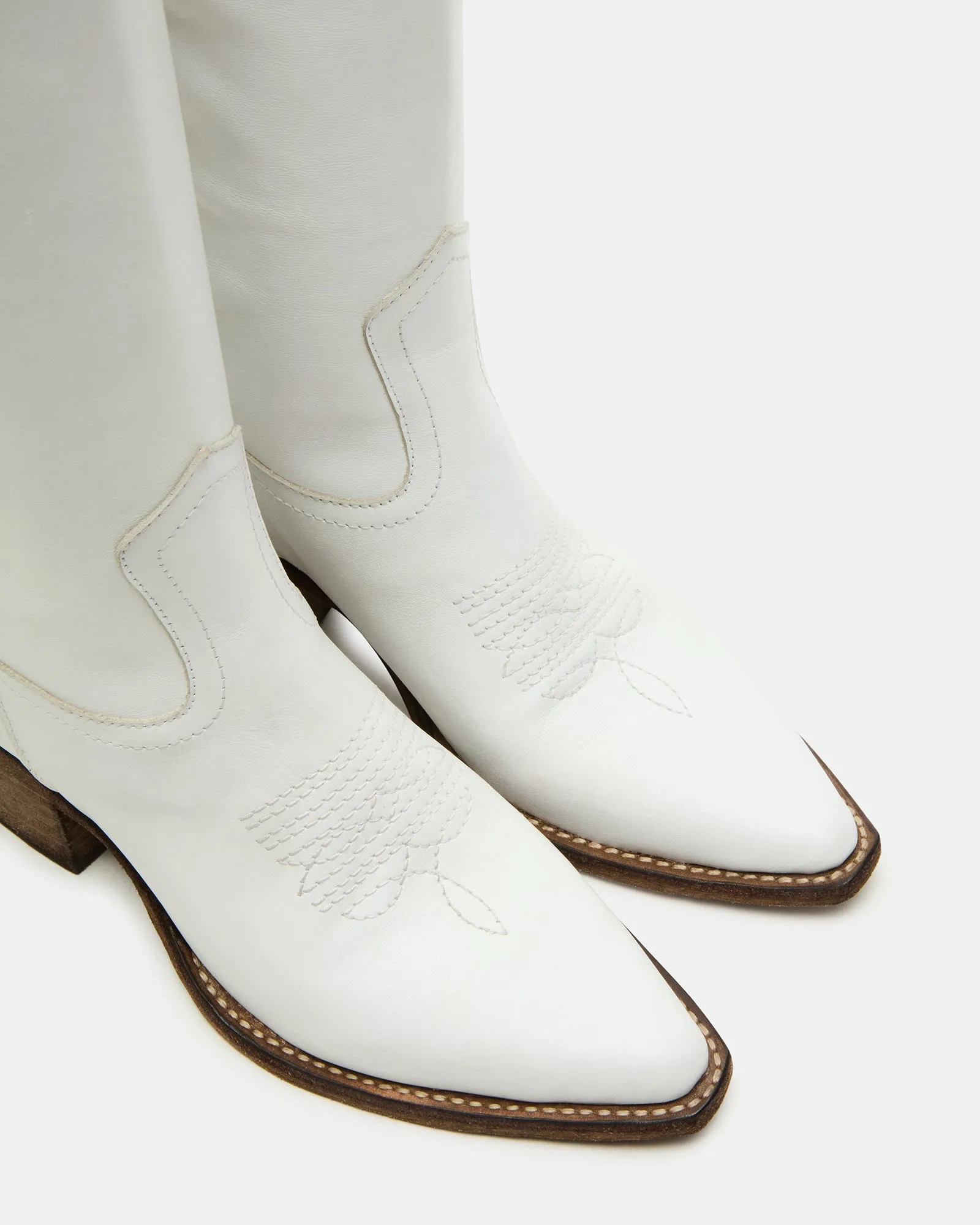 ALBANY WHITE LEATHER