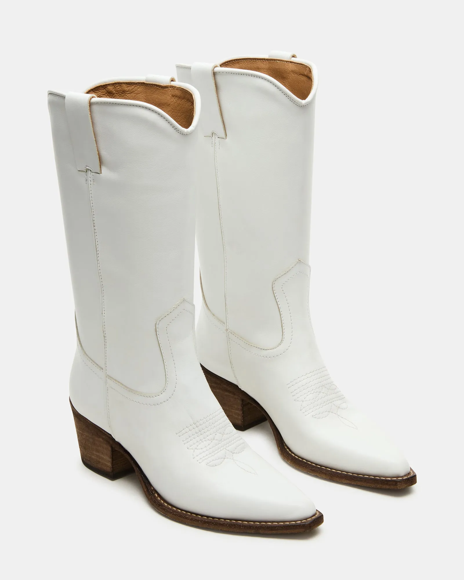 ALBANY WHITE LEATHER