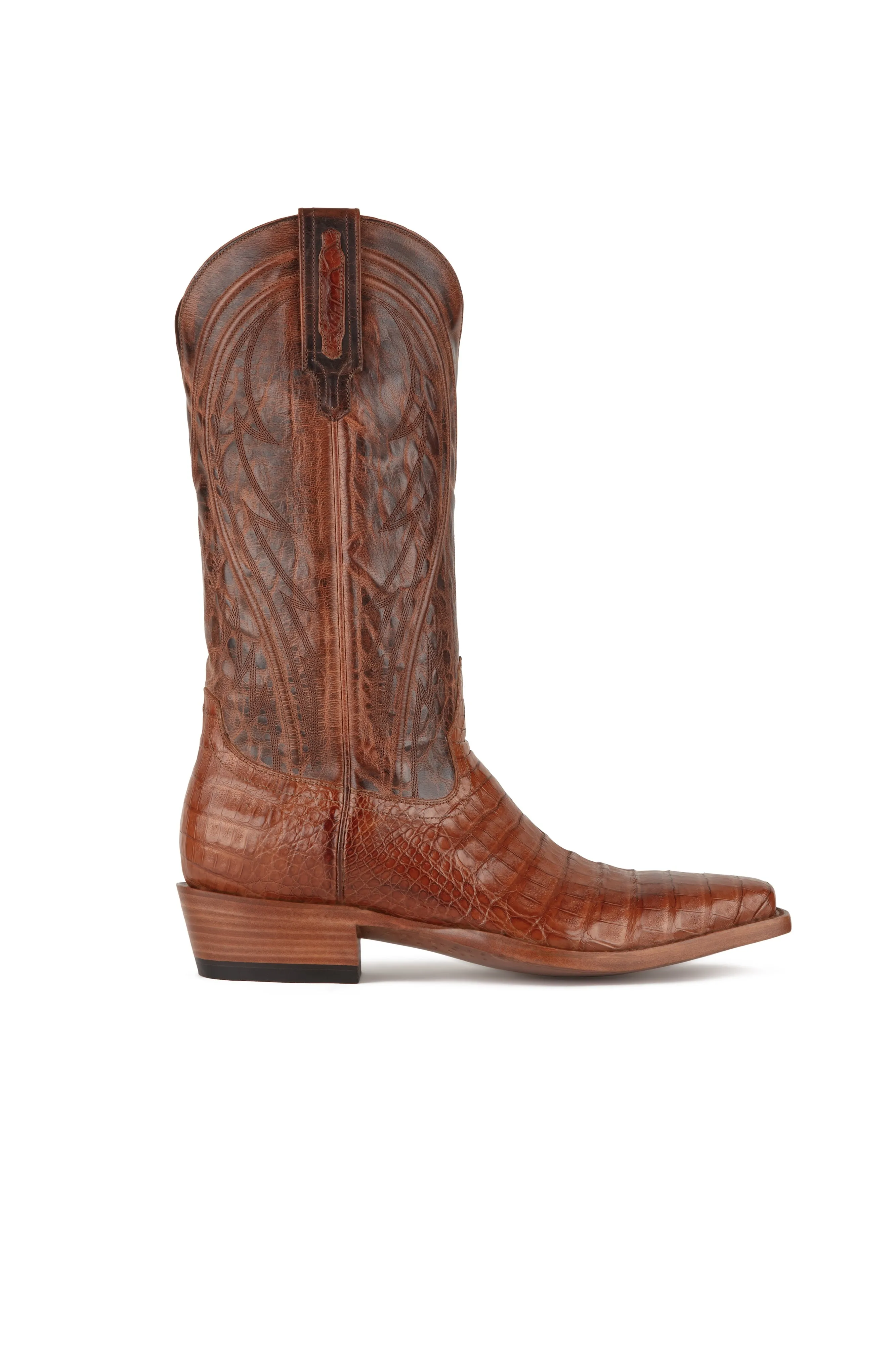 Allens Brand - James - Cutter Toe - Cognac Caiman