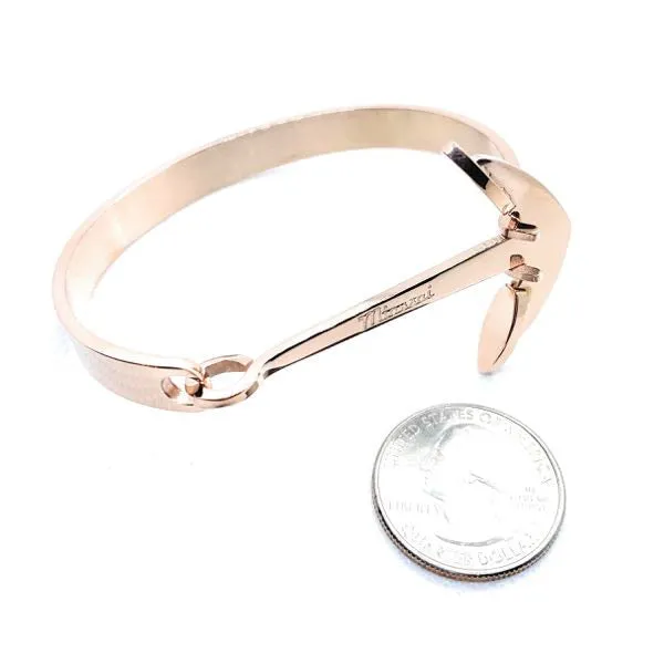 Anchor Bangle Bracelet (2 Color Options)