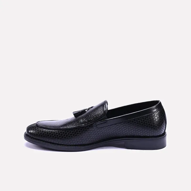 Apex Black Dress Tassel Loafers 0111187