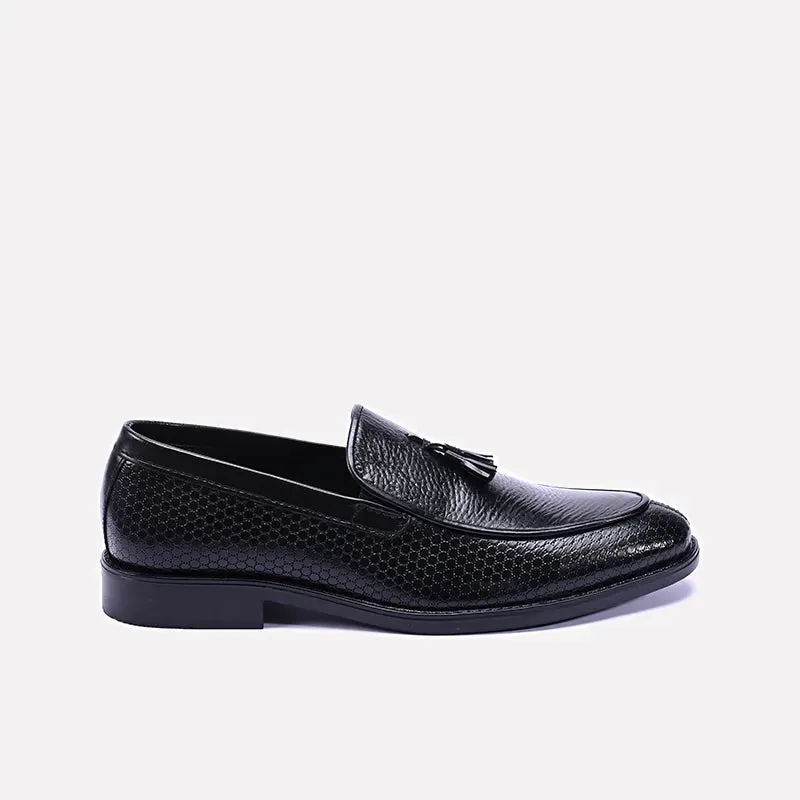 Apex Black Dress Tassel Loafers 0111187