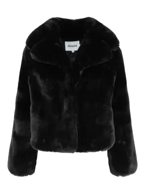 Apparis Miller Short Coat in Noir