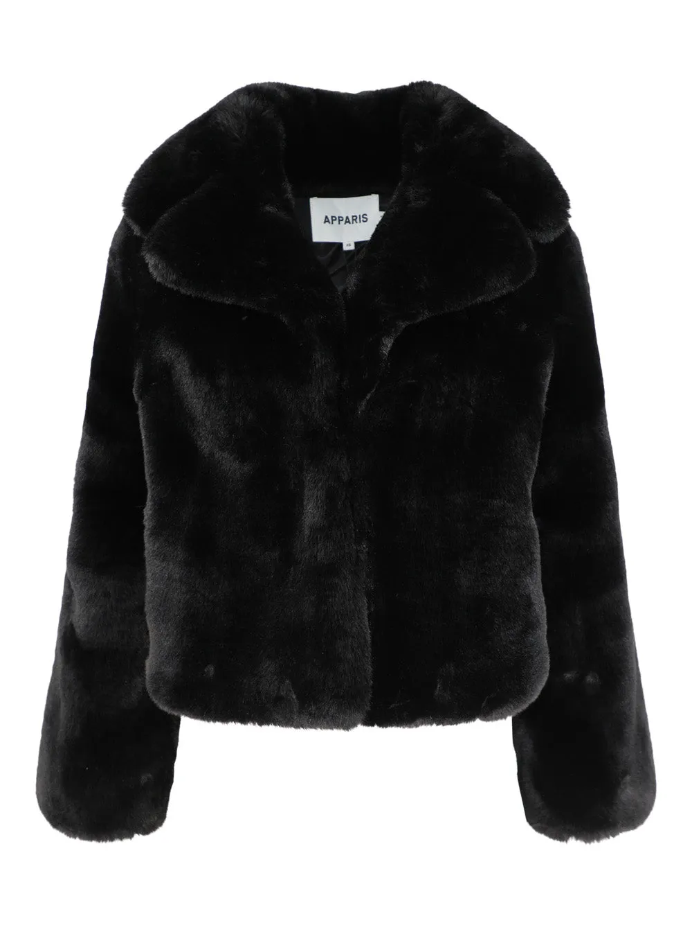 Apparis Miller Short Coat in Noir