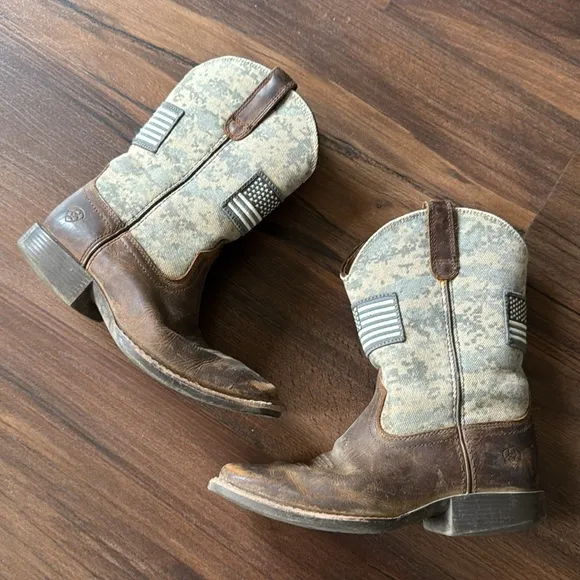 Ariat Patriot Western Boots Youth Size 13