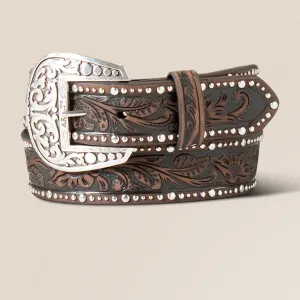Ariat Studded Tooled Embossed Belt - 10022904