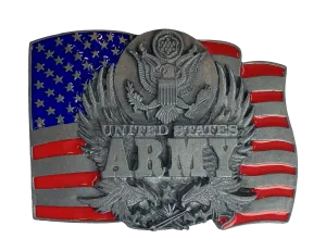 Army Flag Belt Buckle