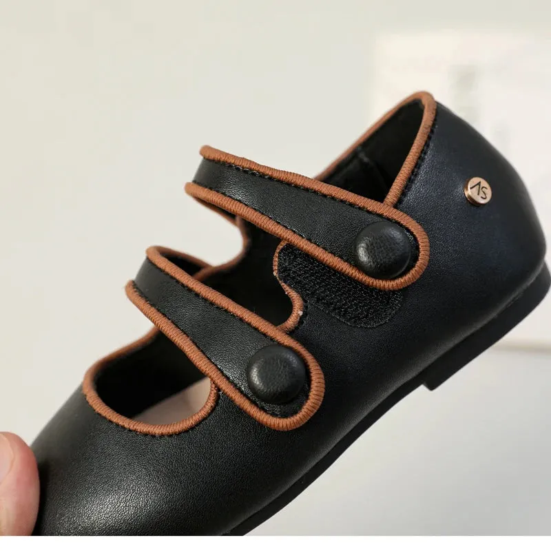 AS New Kids Shoes Children Leather Shoes Baby Girls Shoes Toddler
