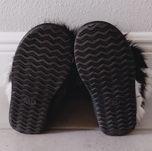 Asymmetrical Faux Fur Boots