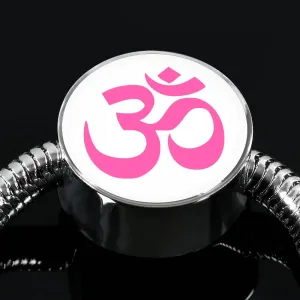 Aum Charm & Bracelet (Pink)