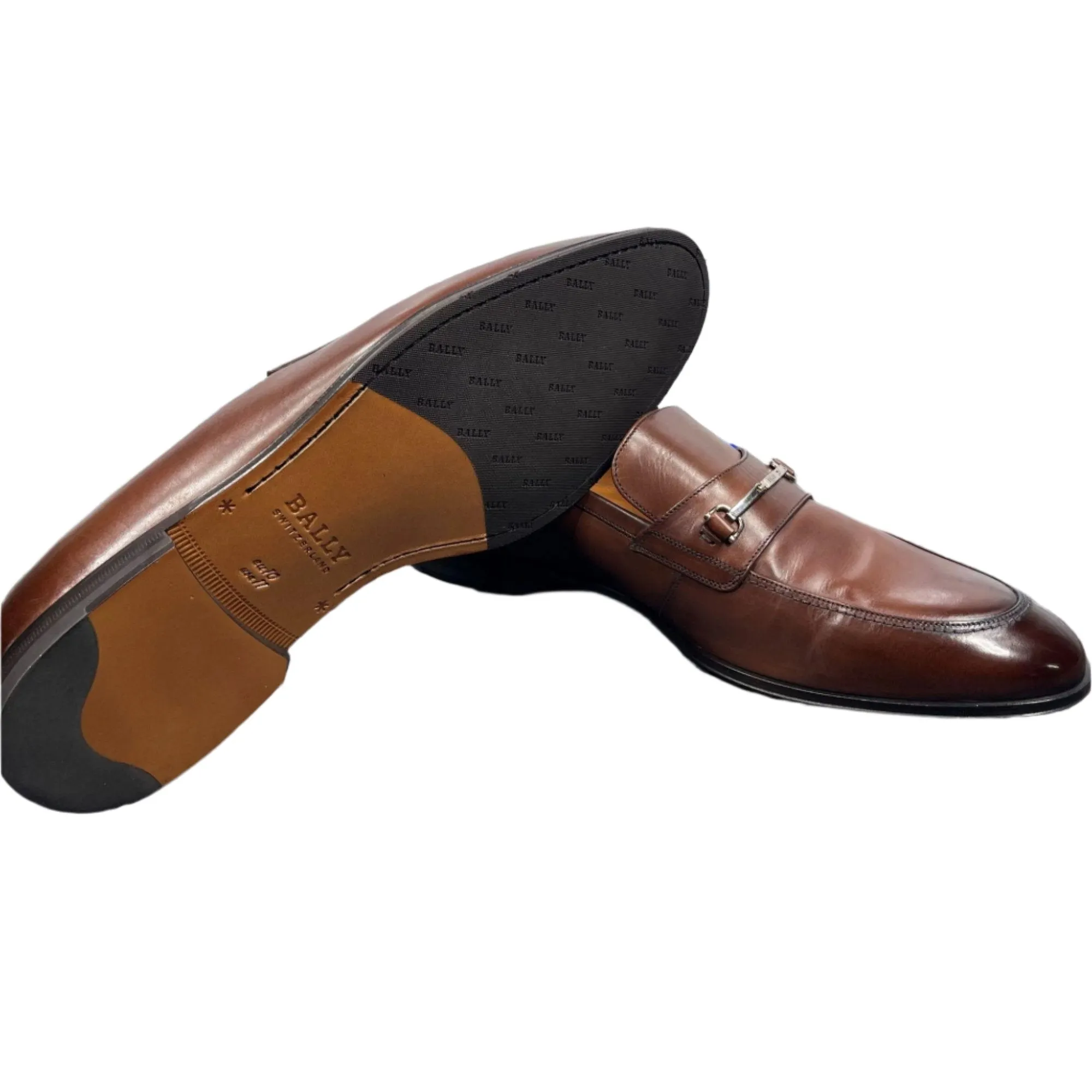 Bally Mens Werton Coconut Leather Loafers