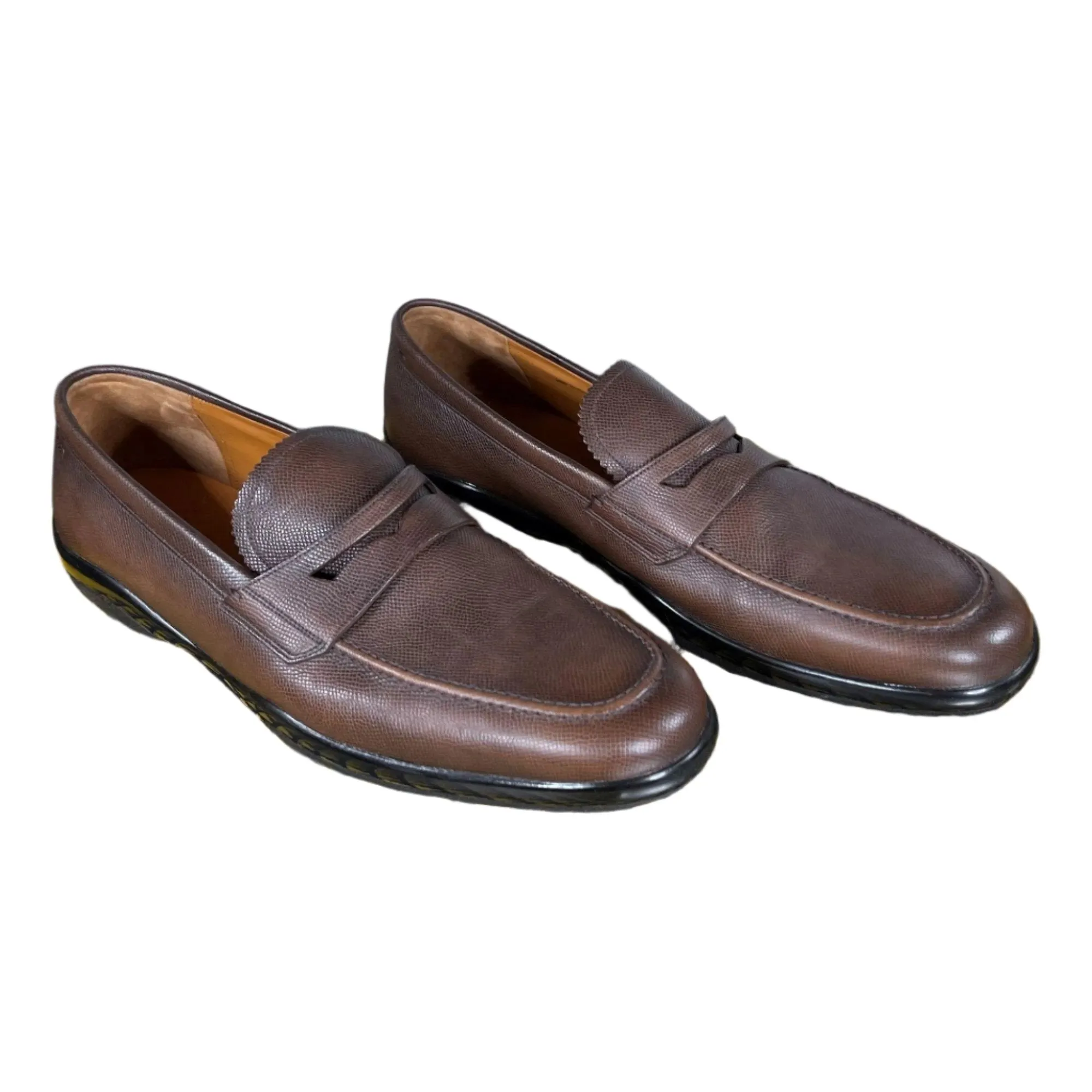 Bally Micson Coffee Leather Loafers