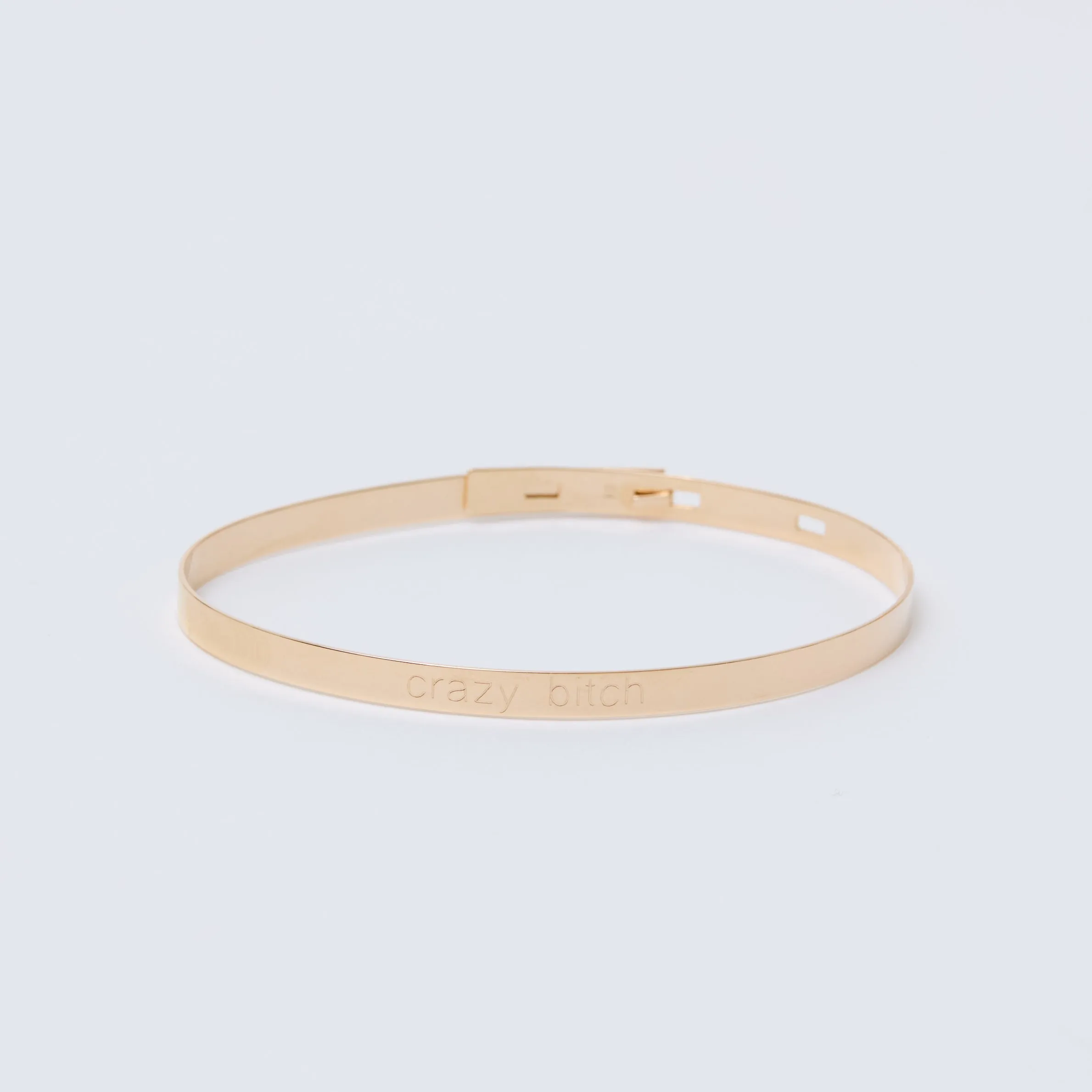 BANGLE CRAZY BITCH - GOLD
