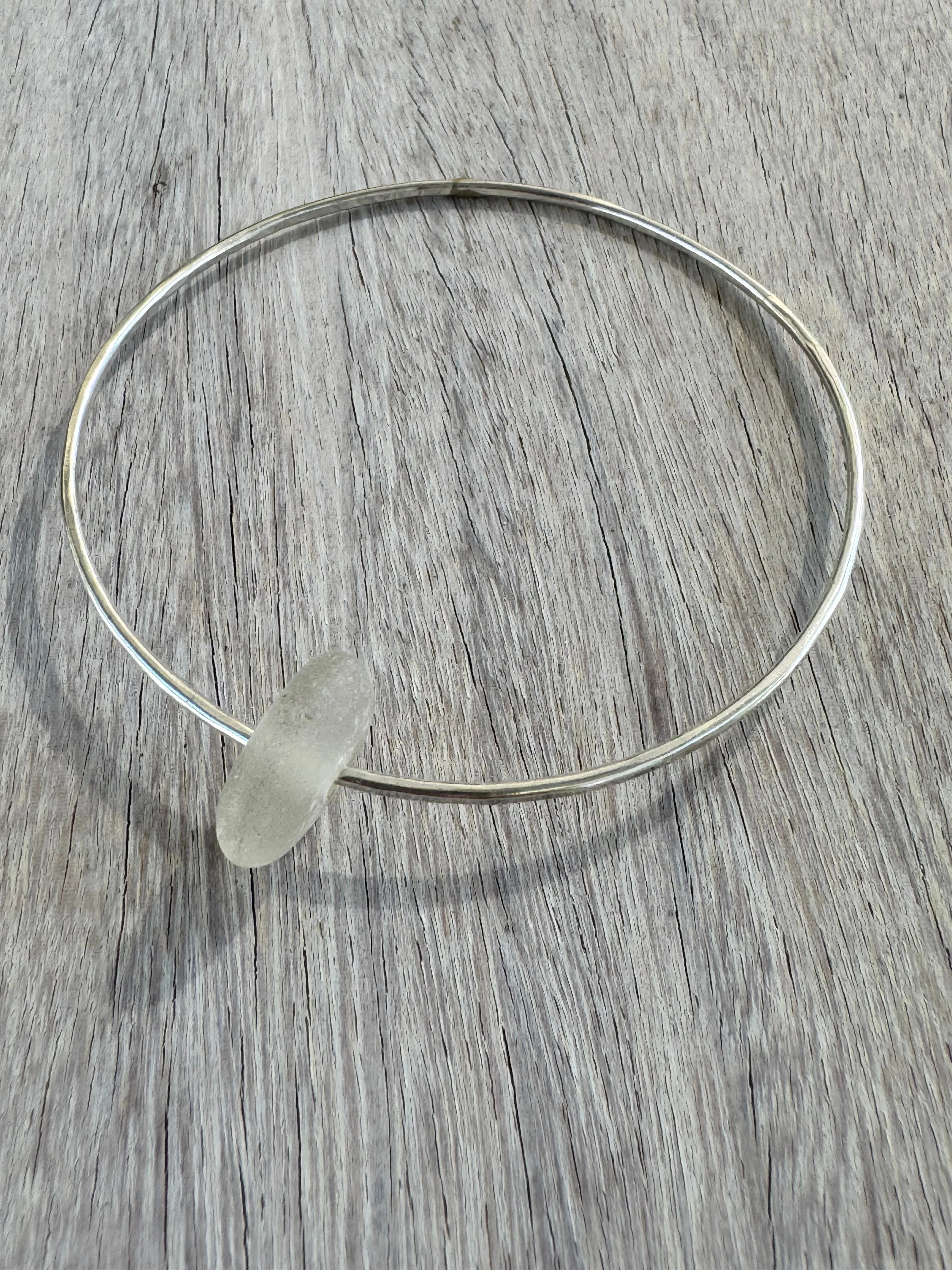 Bangle with Sea Glass