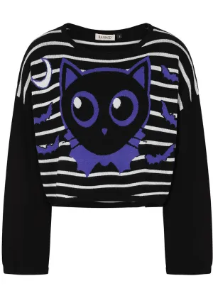 Banned Alternative Kuro Bat Cat Jumper Black