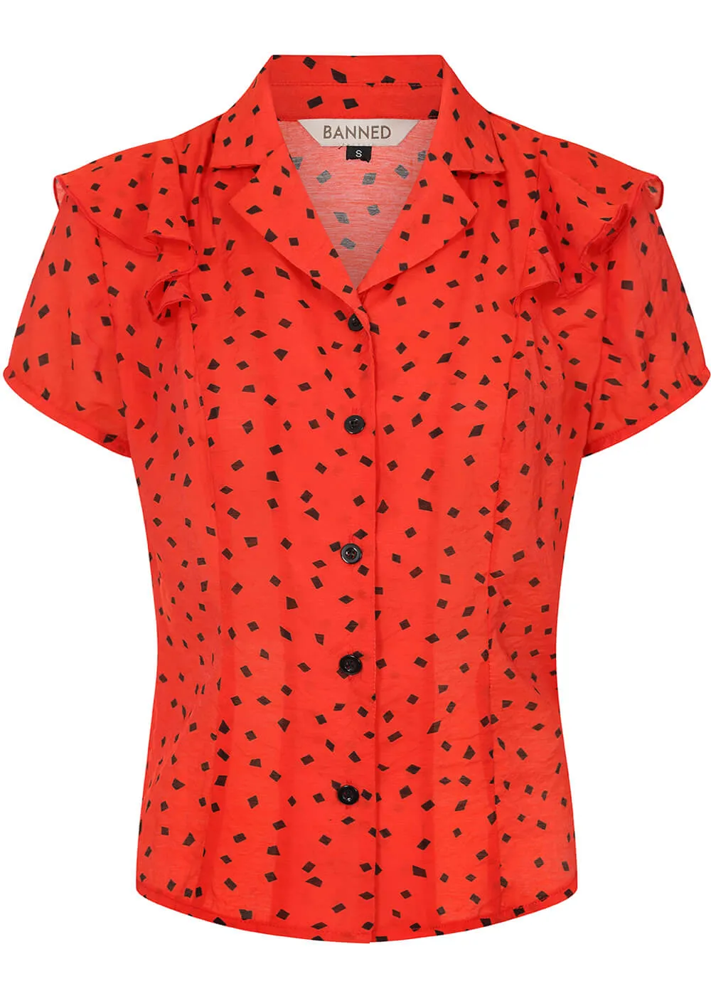 Banned Ruby Blouse Red