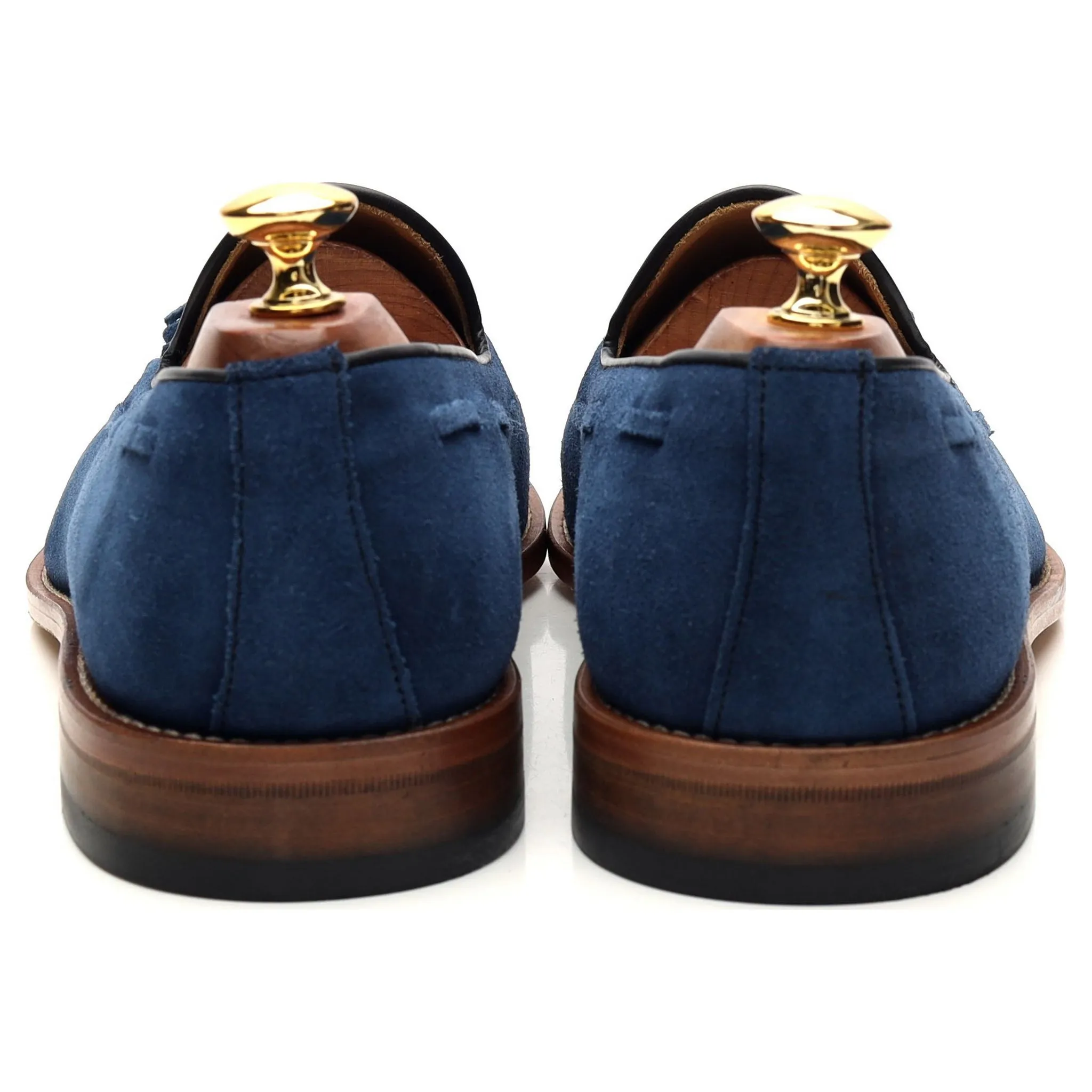 'Barcelona' Blue Suede Tassel Loafers UK 9 F