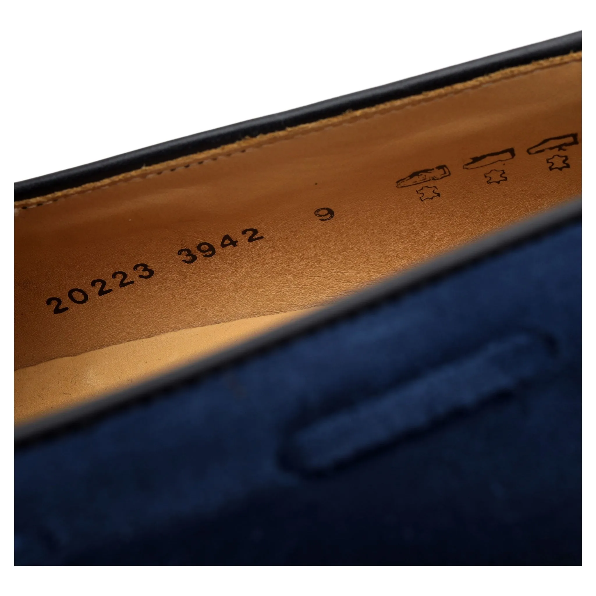 'Barcelona' Blue Suede Tassel Loafers UK 9 F