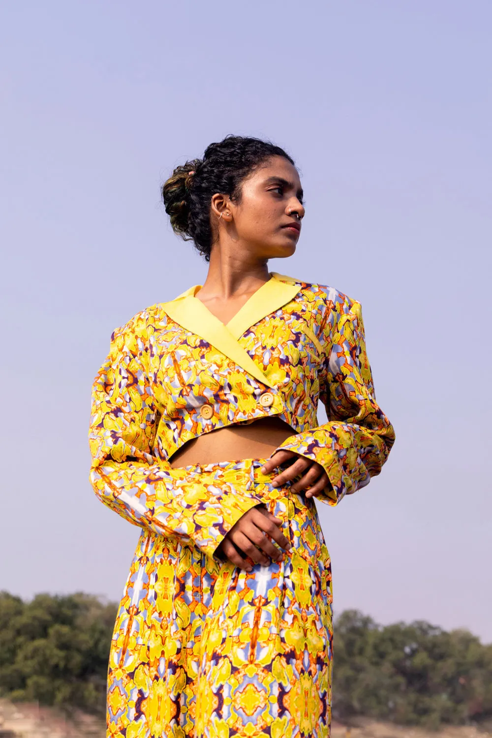 Baroque Co-Ord Set Ii      (Baroque Cropped Blazer   Baroque Trousers)