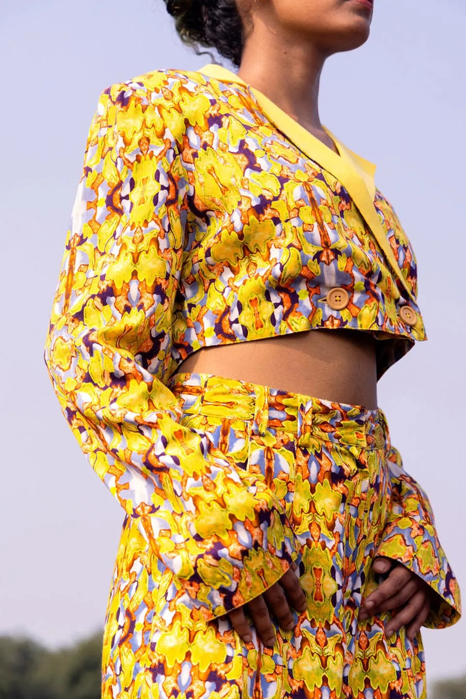 Baroque Co-Ord Set Ii      (Baroque Cropped Blazer   Baroque Trousers)
