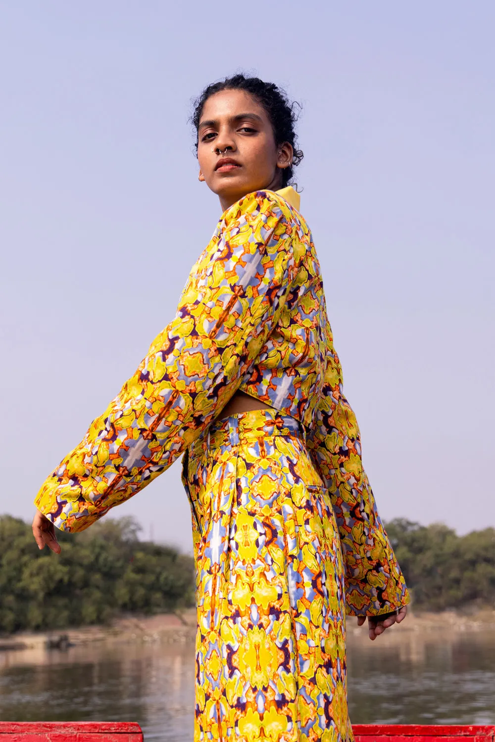 Baroque Co-Ord Set Ii      (Baroque Cropped Blazer   Baroque Trousers)