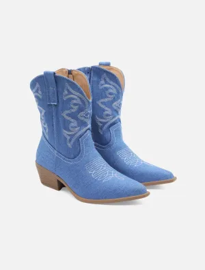 Baxter Ada Boots Denim Blue