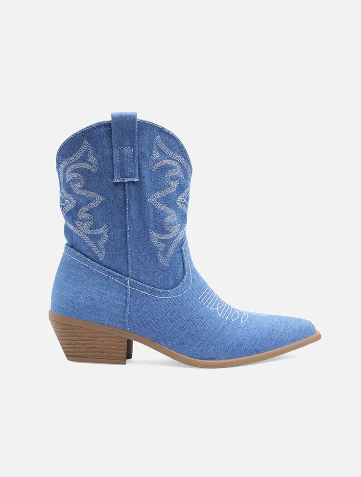 Baxter Ada Boots Denim Blue